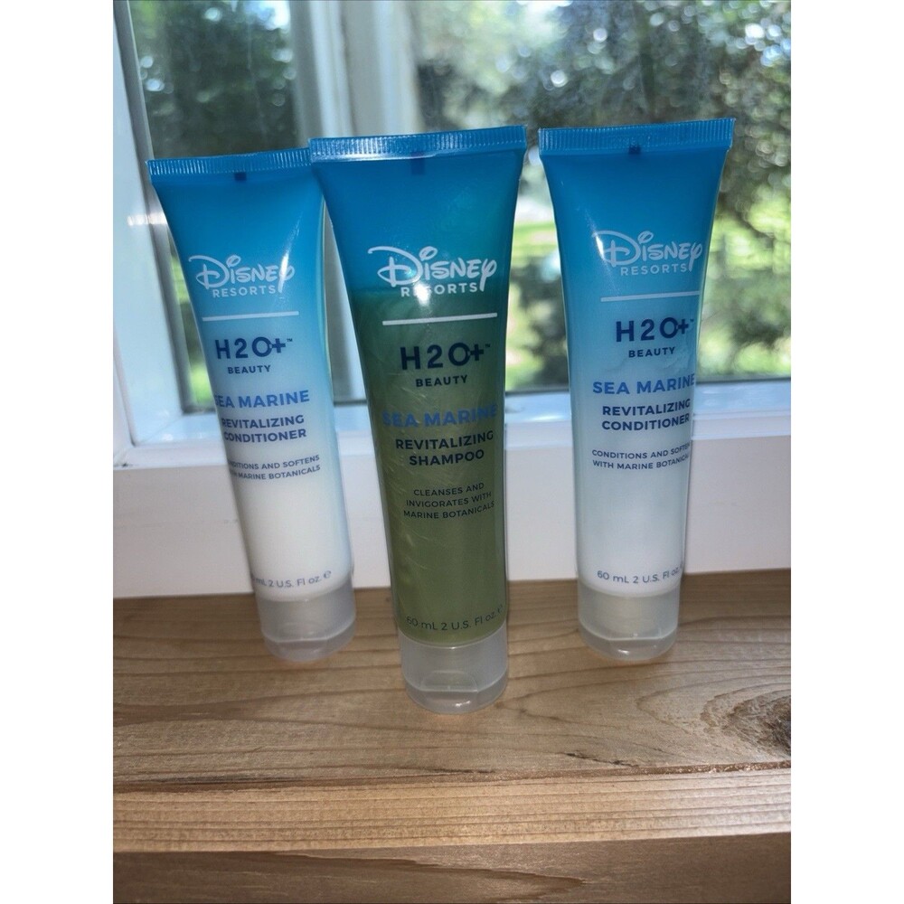 Disney Resorts H2O+ Beauty Sea Marine Revitalizing 1-Shampoo & 2-Conditioner 2oz